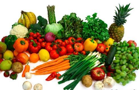 verduras y frutas